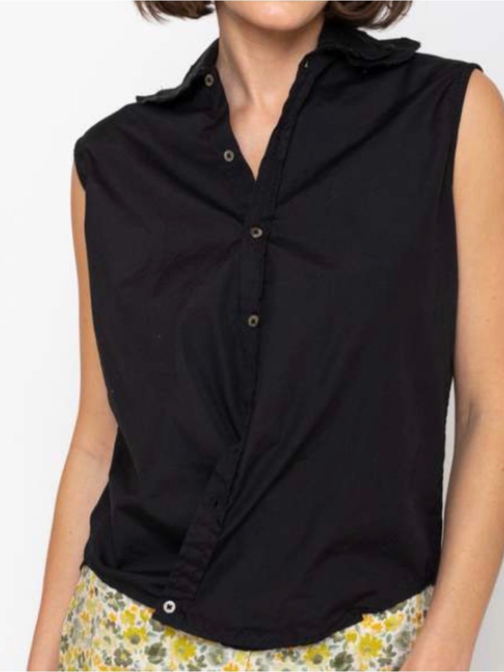 Pip Squeak Chapeau Double Petal Collar Sleeveless Boy Shirt